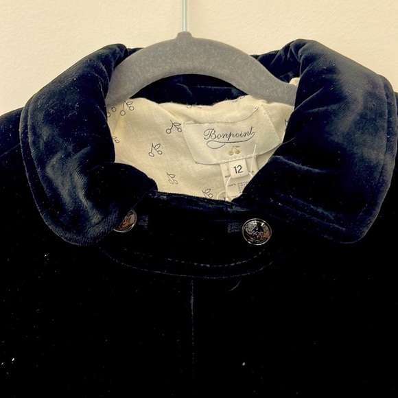 NWOT Bonpoint Black Velvet Cape Parisian Swan - Girls size 12 - Picture 2 of 5
